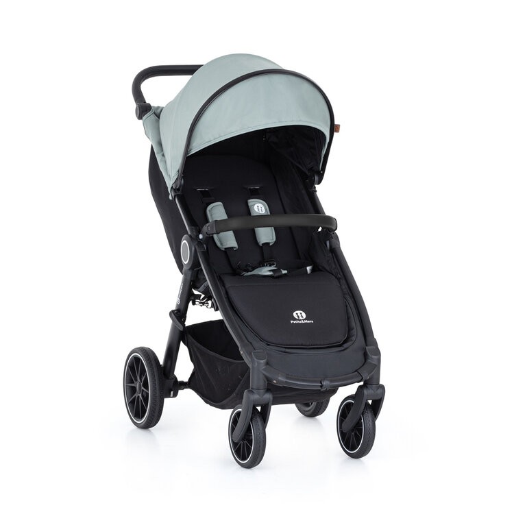 PETITE&MARS Kočárek sportovní Street+ RWS Black Iron Green Complete Petite&Mars