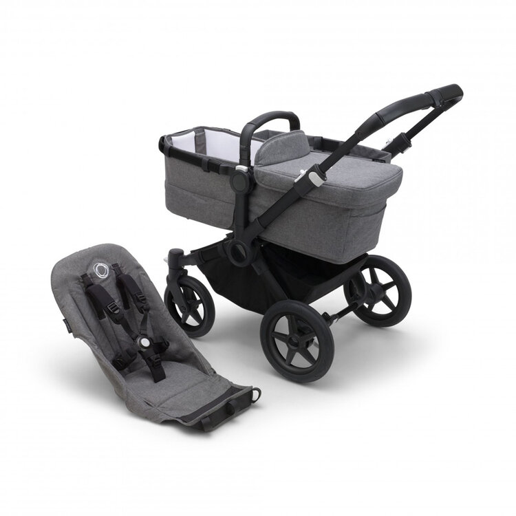 BUGABOO Donkey 5 Základní set Black/Grey mélange Bugaboo