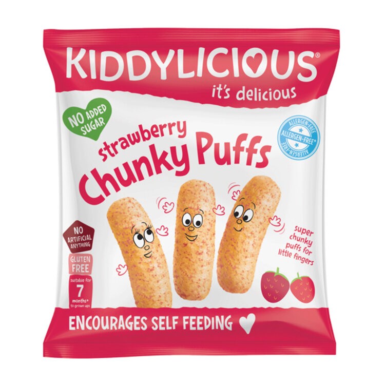 KIDDYLICIOUS Křupky - Jahoda 12g Kiddylicious