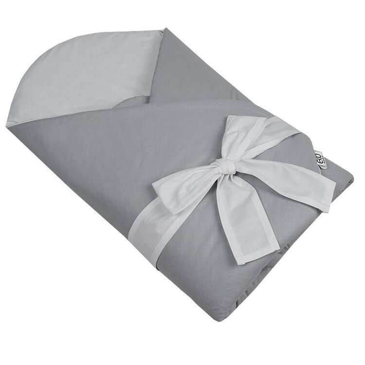 EKO Zavinovačka bavlněná kokosovou vyjímatelnou vložkou Grey 75x75cm Eko