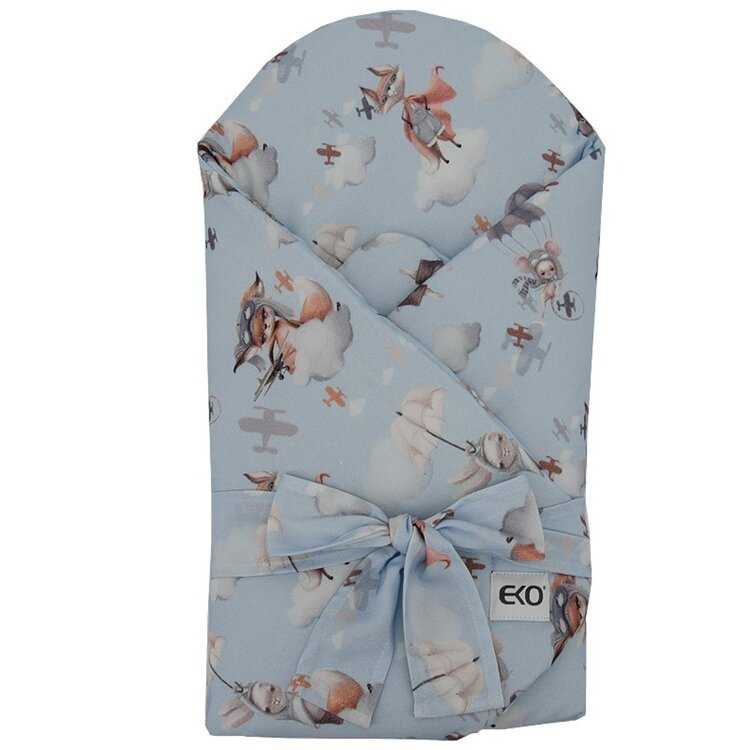 EKO Zavinovačka bambusová s potiskem Aviator 75x75cm Eko