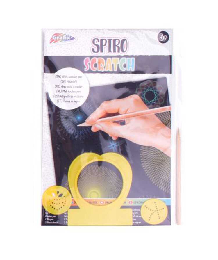 ALLTOYS Obrázky vyškrabávací se šablonou žluté Alltoys