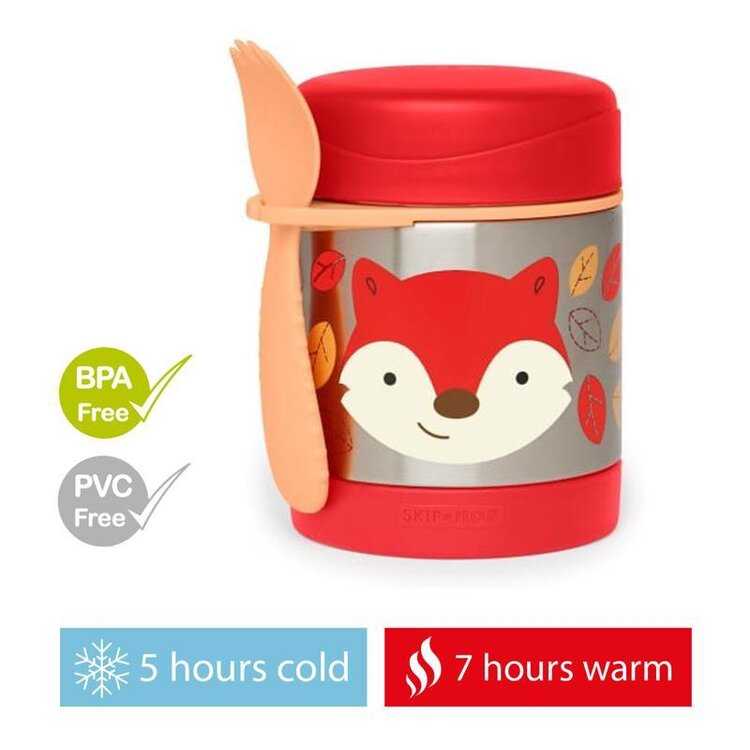 SKIP HOP Zoo Termoska na jídlo se lžičko/vidličkou Liška 325 ml