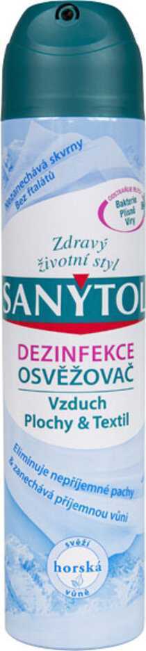 SANYTOL Dezinfekční osvěžovač vzduchu 300 ml - horská vůně Sanytol