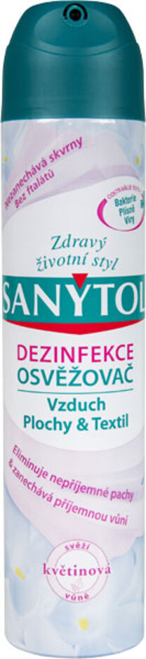 SANYTOL Dezinfekční osvěžovač vzduchu 300 ml - květinová vůně Sanytol