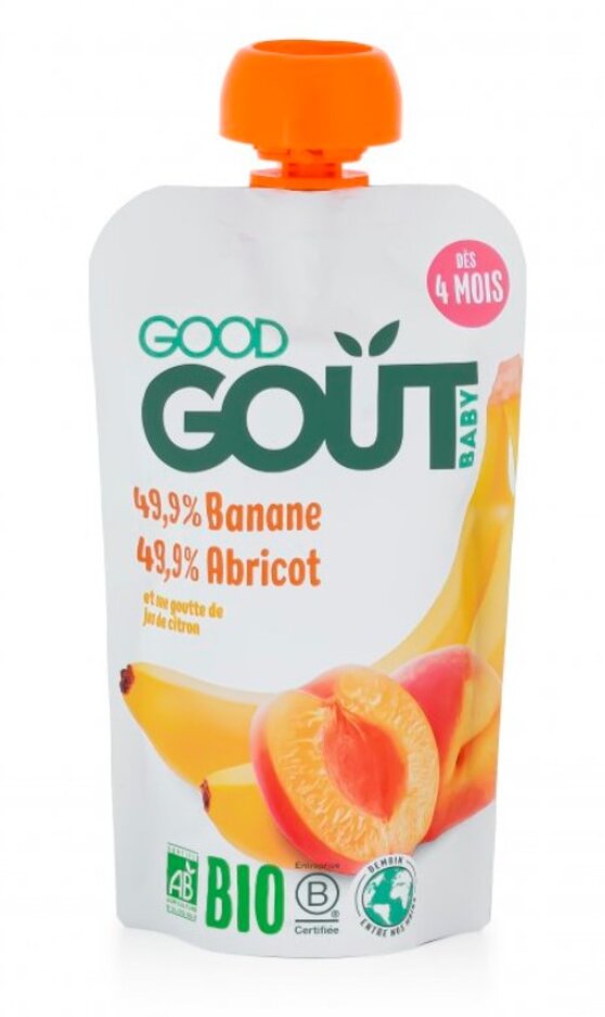 Good goout BIO Meruňka s banánem 120 g Good Gout