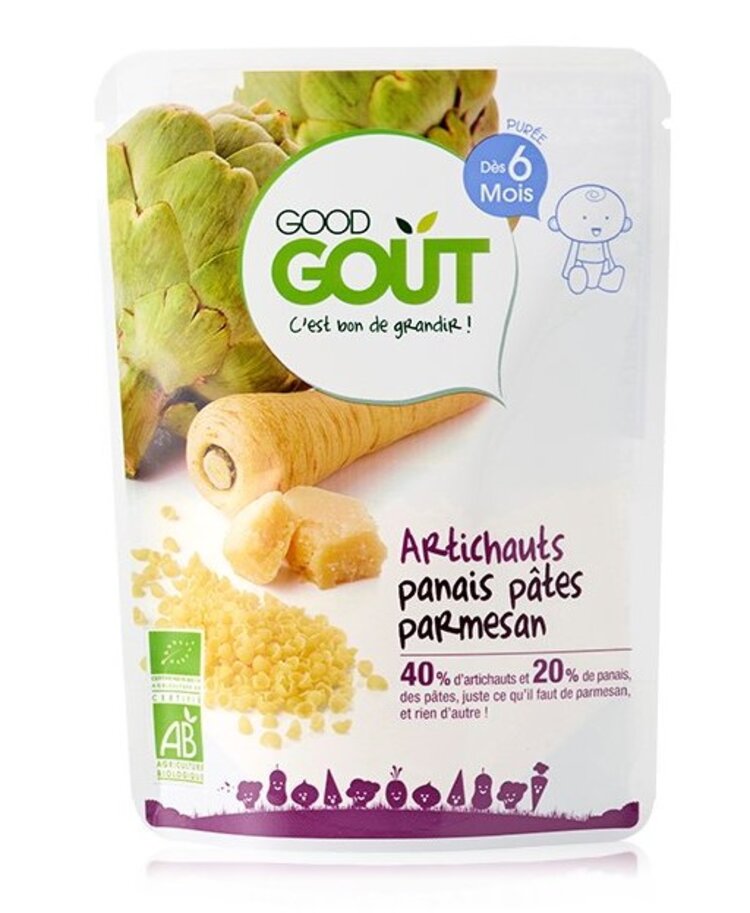 Good Gout BIO Artyčoky pastiňák a těstoviny s parmazánem 190 g Good Gout