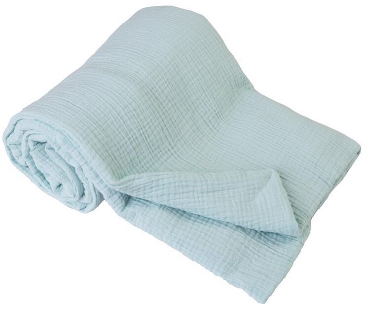 BABYMATEX Deka bavlněná Muslin světle tyrkysová 75x100 cm Babymatex