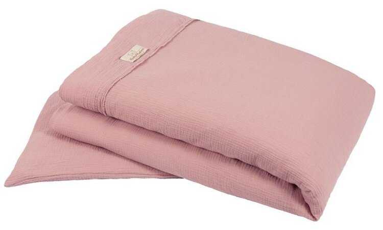 BABYMATEX Prádlo ložní Muslin světle růžové 2-dílné Babymatex