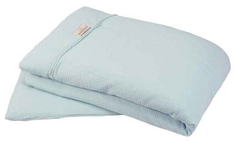 BABYMATEX Prádlo ložní Muslin světle tyrkysová 2-dílné Babymatex