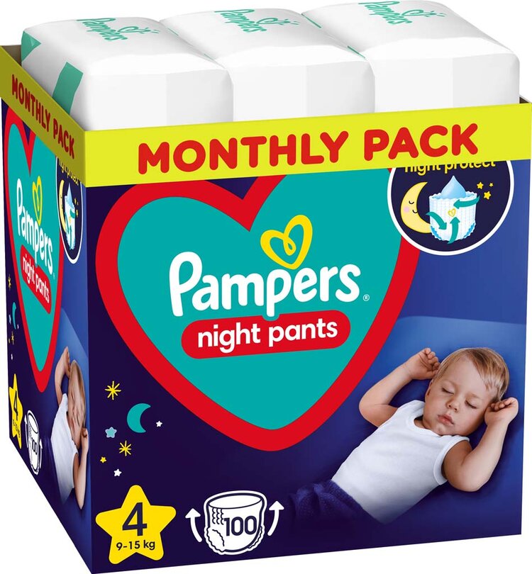 PAMPERS Night Pants 4 9-15 kg 100 ks Pampers