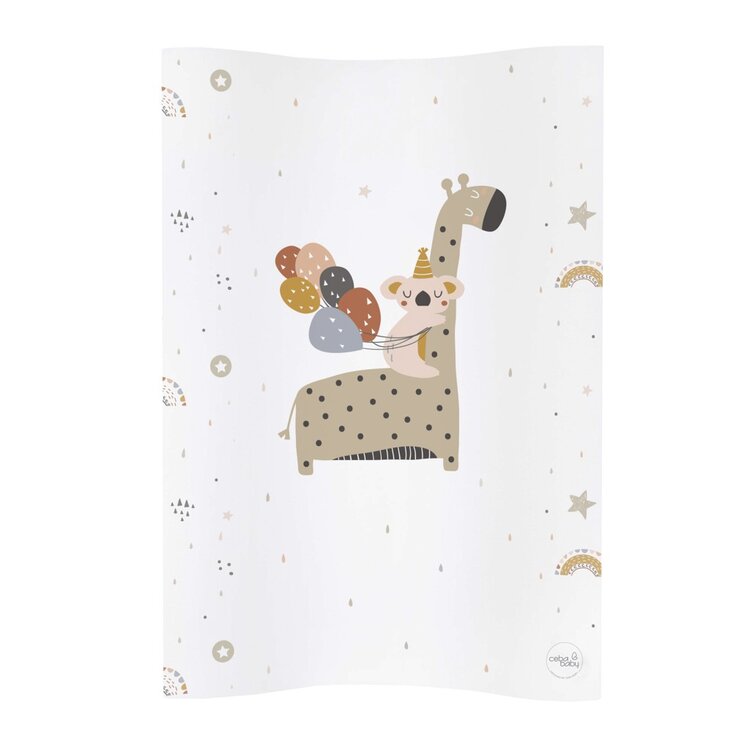 CEBA Podložka přebalovací 2-hranná měkká COSY (50x70) Giraffe Ceba