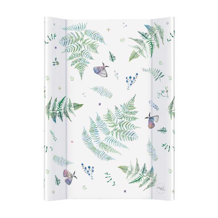 CEBA Podložka přebalovací 2-hranná s pevnou deskou (50x80) Comfort Watercolor World Polypody Ceba