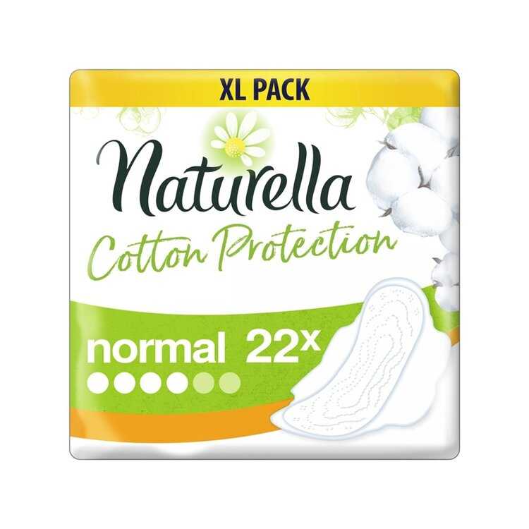Naturela Cotton Protection Ultra Normal hygienické vložky s křidélky 22 ks Naturella