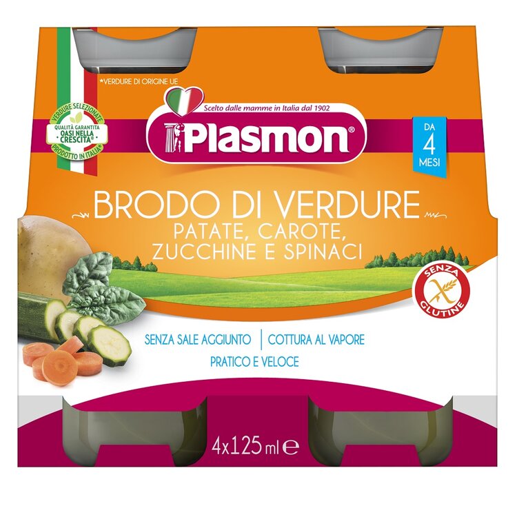 PLASMON Vývar tekutý zeleninový 4x125ml