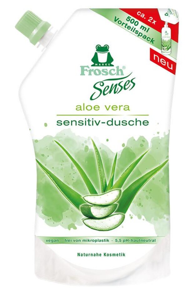 FROSCH EKO Sprchový gel Aloe Vera - náhradní náplň (500 ml) Frosch