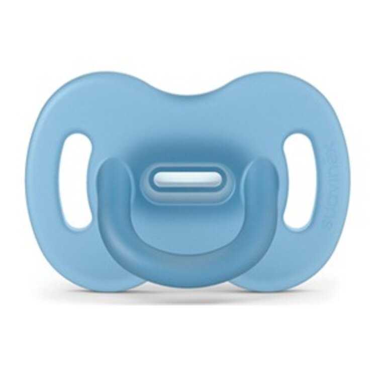 SUAVINEX Dudlík celosilikonový SX PRO fyziologický +6m modrá Suavinex