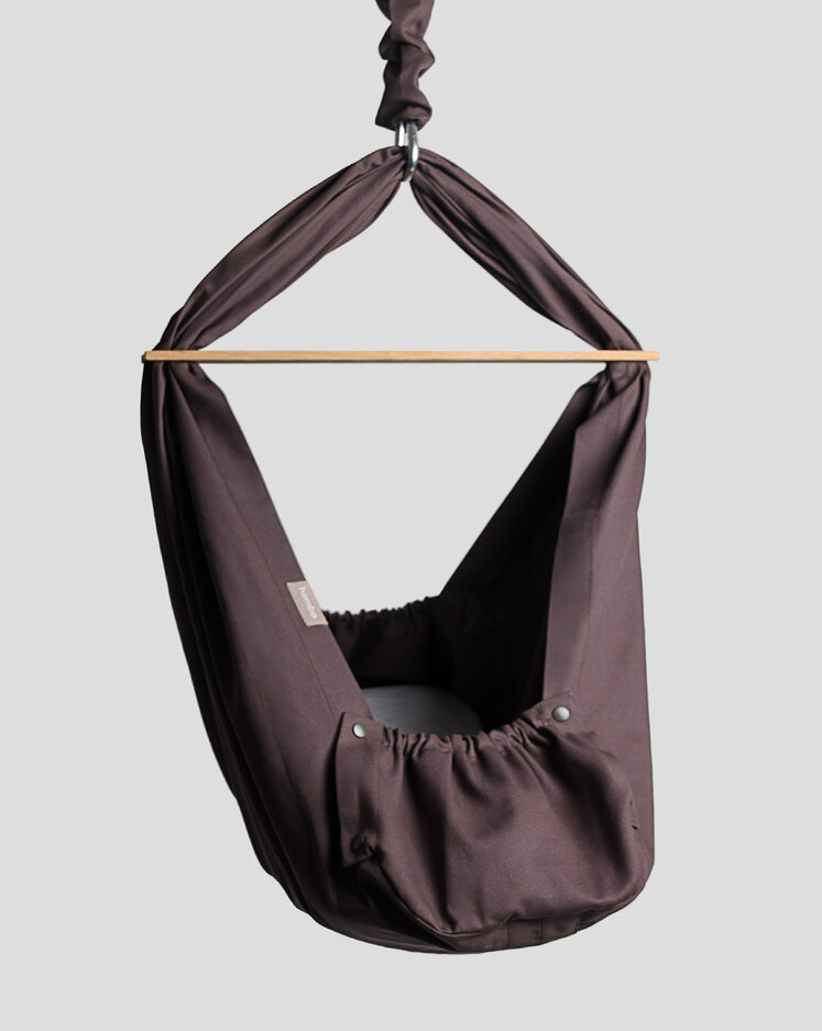 HOMBA BABY Kolébka závěsná hnědá Homba