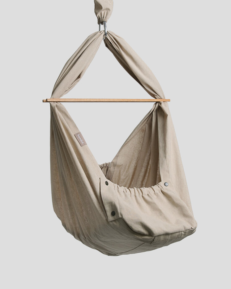 HOMBA BABY Kolébka závěsná lněná Homba