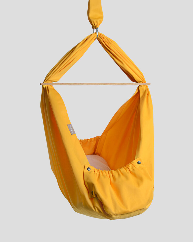 HOMBA BABY Kolébka závěsná žlutá Homba