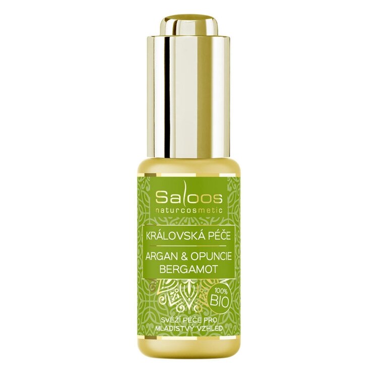 SALOOS Argan & Opuncie Bergamot 100 % bio - Bio královská péče Saloos