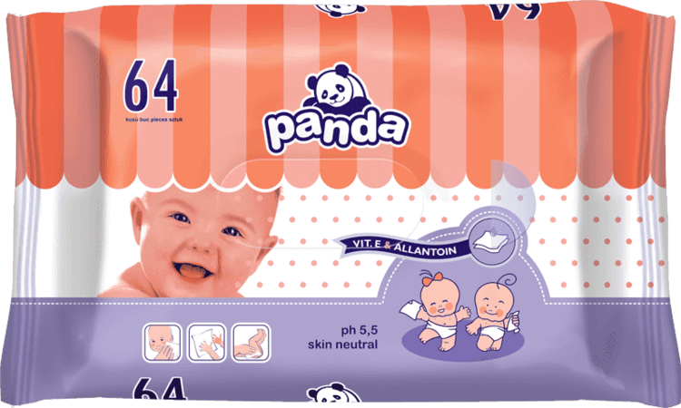 BELLA PANDA Vlhčené ubrousky 64 ks Bella Panda
