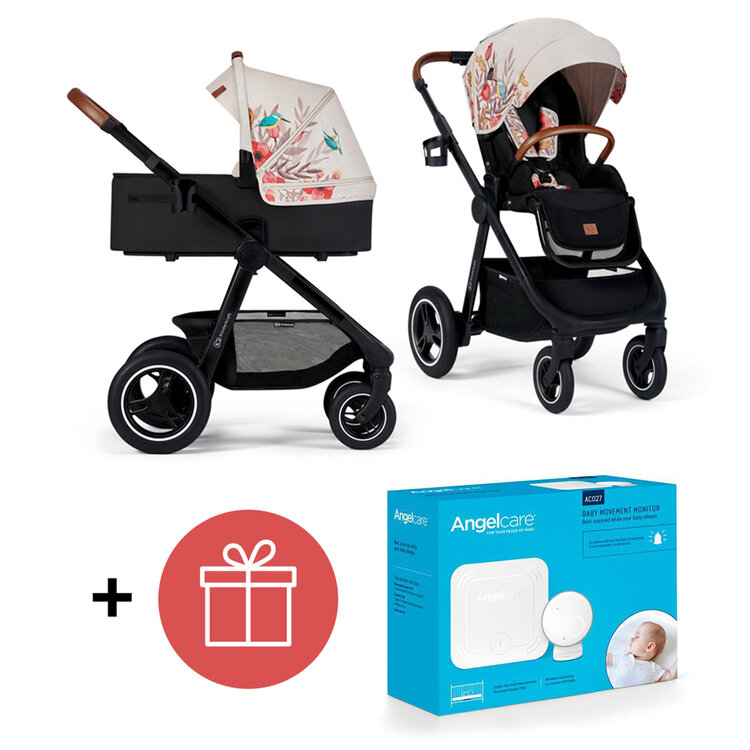 KINDERKRAFT Kočárek Everyday 2v1 Bird + ANGELCARE AC027 Monitor pohybu dechu ZDARMA Kinderkraft