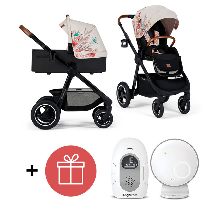 KINDERKRAFT Kočárek Everyday 2v1 Bird + ANGELCARE AC110 Audio chůvička ZDARMA Kinderkraft