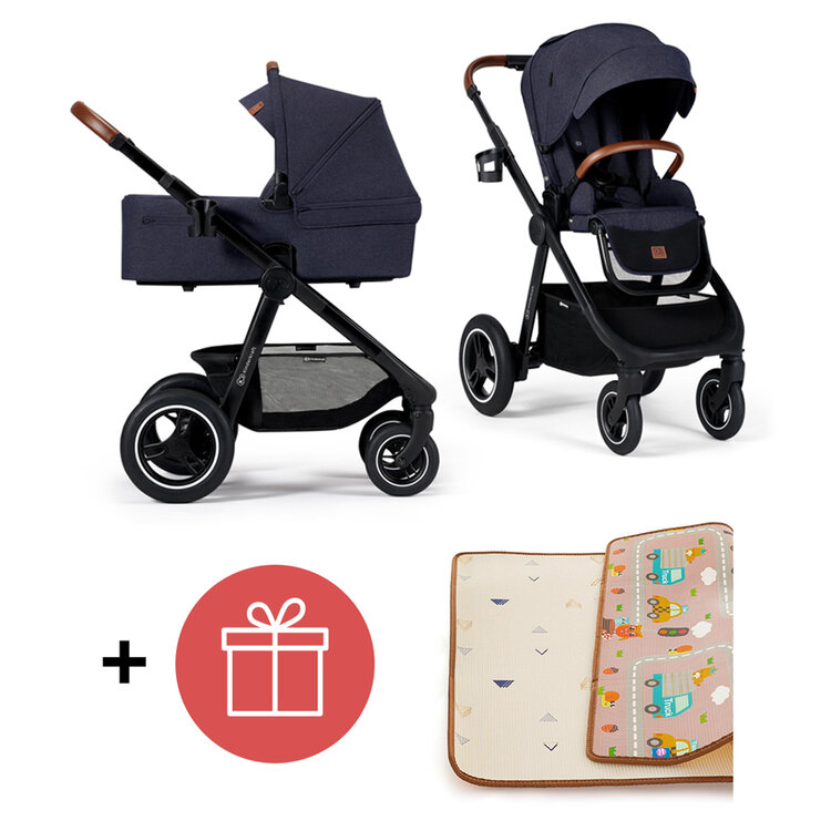 KINDERKRAFT Kočárek Everyday 2v1 Denim + PETITE&MARS Podložka na hraní Joy City ZDARMA Kinderkraft