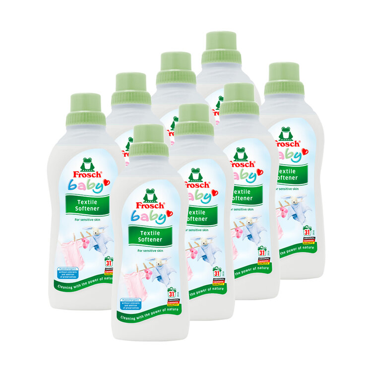 FROSCH EKO Baby Hypoalergenní máchadlo na kojenecké a dětské prádlo 8 x 750 ml Frosch