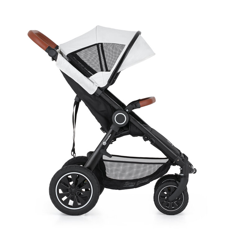 PETITE&MARS Kočárek Street+ Air Oak + nánožník + stříška letní na Street+ Summer Silver Complete Petite&Mars