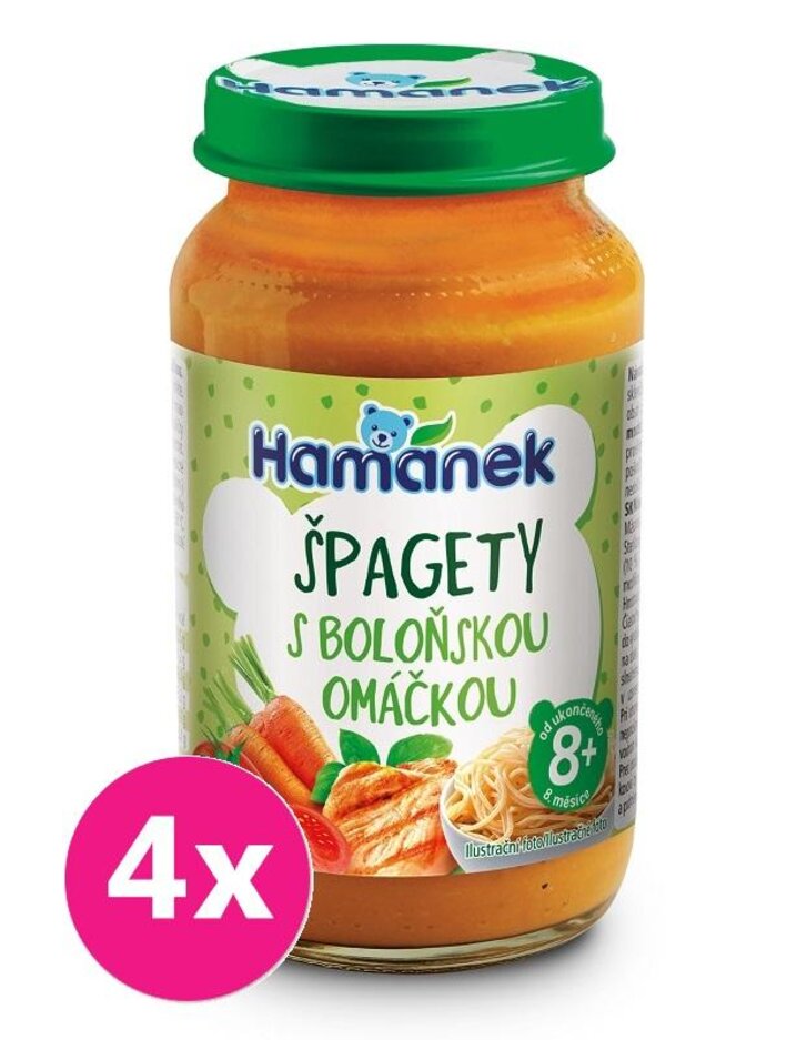 4x HAMÁNEK Špagety boloňská omáčka 230 g Hamánek