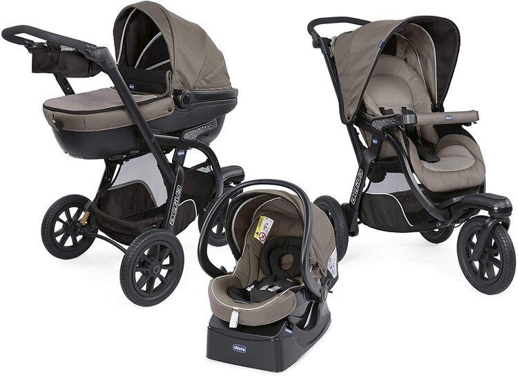 CHICCO Kočárek trojkombinace Trio Activ3 Dark Beige Chicco