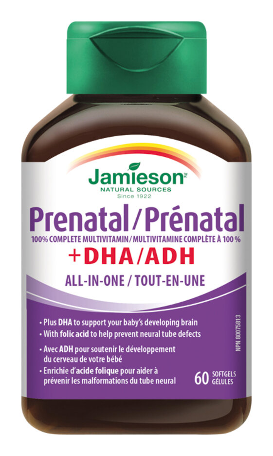 JAMIESON Prenatal Complete multivitamin s DHA a EPA 60 kps Jamieson