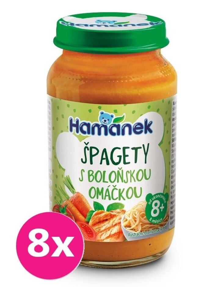 8x HAMÁNEK Špagety boloňská omáčka 230 g Hamánek