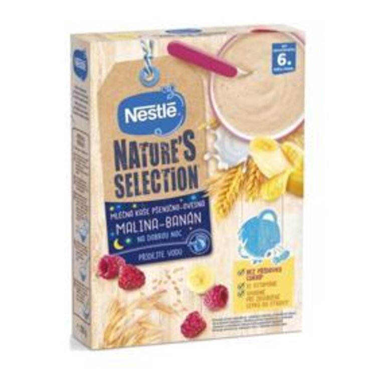 NESTLÉ Nature’s Selection mléčná obilná kaše malina