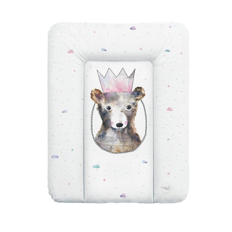 CEBA Podložka přebalovací na komodu 70x50 cm Watercolor World Princess Ceba