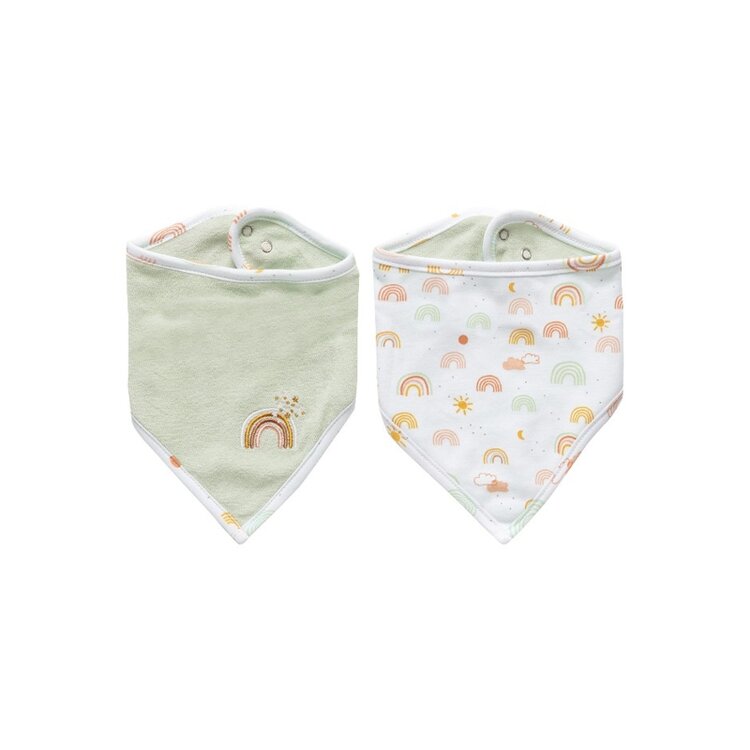 BÉBÉ-JOU Bandana slintáček Rainbow Sky 2 ks Bébé-jou