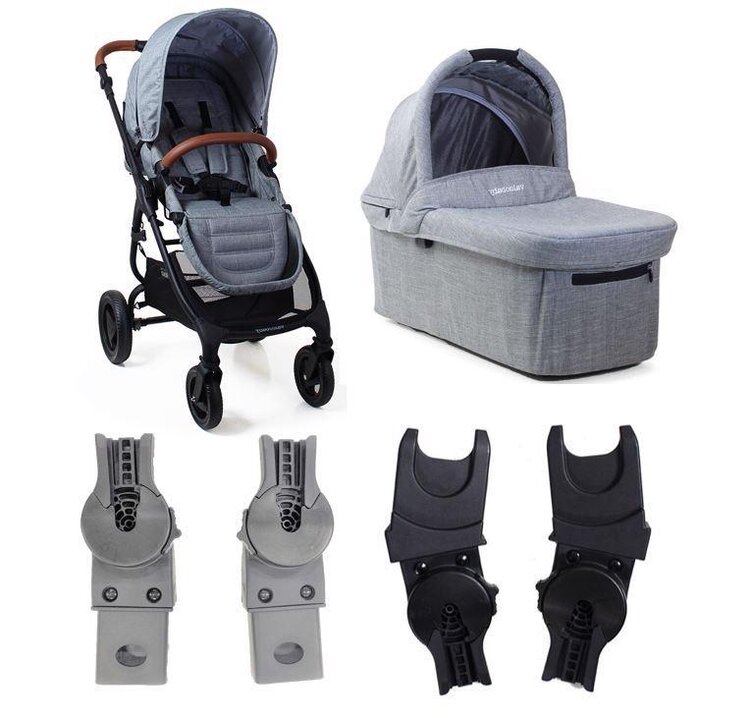 VALCO BABY Kočárek kombinovaný Trend 4 Ultra Grey Marle včetně adaptérů k autosedačce Valco Baby