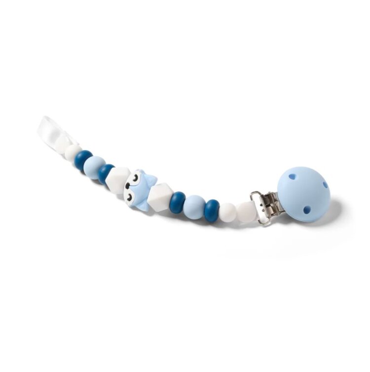 BABYONO Klip silikónový Natural nursing blue fox BabyOno