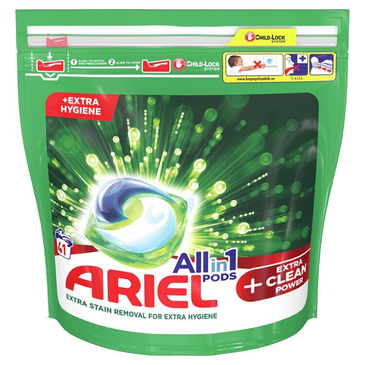 Ariel Kapsle gélové na praní All-in-1 PODS Extra Clean Power 41 ks Ariel