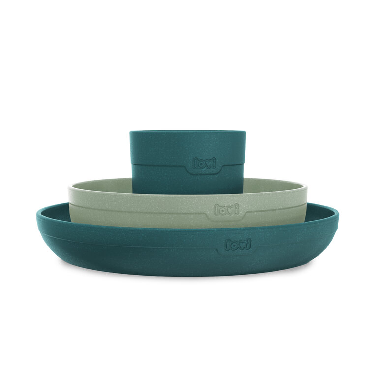 LOVI Sada nádobí s hrnečkem 3 ks Pistachio Lovi