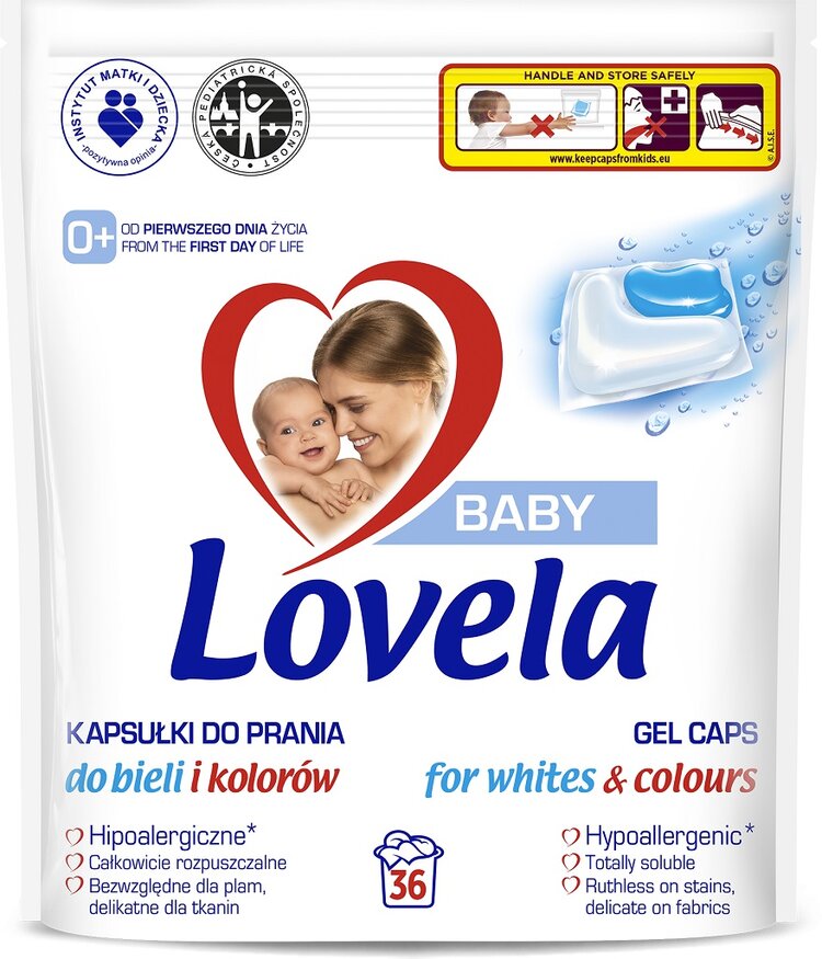 LOVELA Baby kapsle gelové na praní 36 ks Lovela