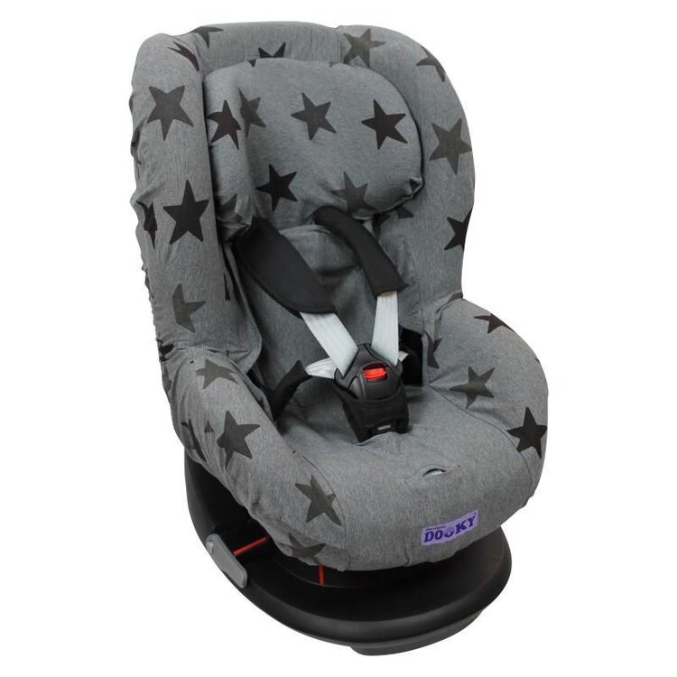DOOKY Potah na autosedačku Seat Cover Group 1 Grey stars Dooky