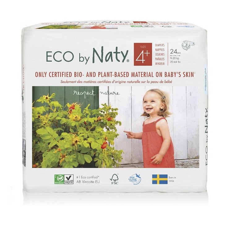 Naty Plenky Maxi+ 9-20 kg 24 ks Naty Nature Babycare