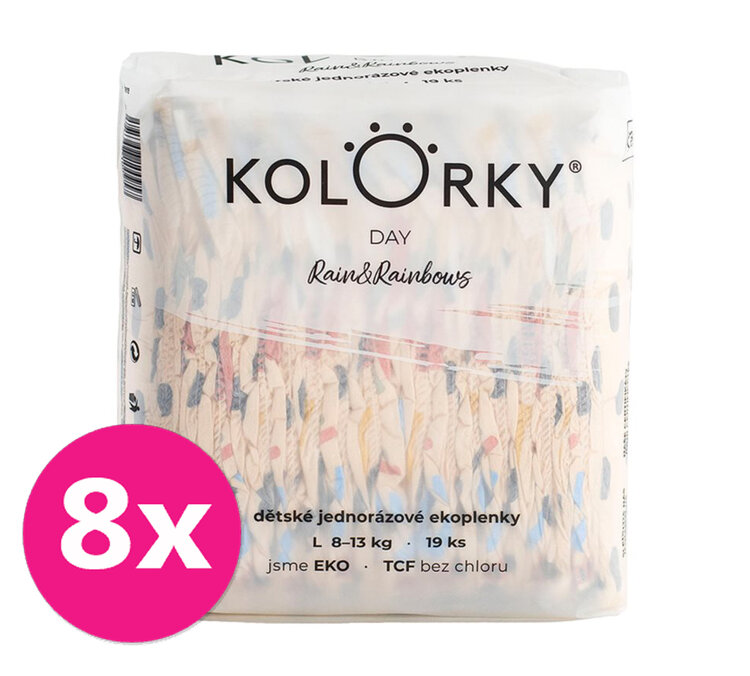 8x KOLORKY DAY Pleny jednorázové eko