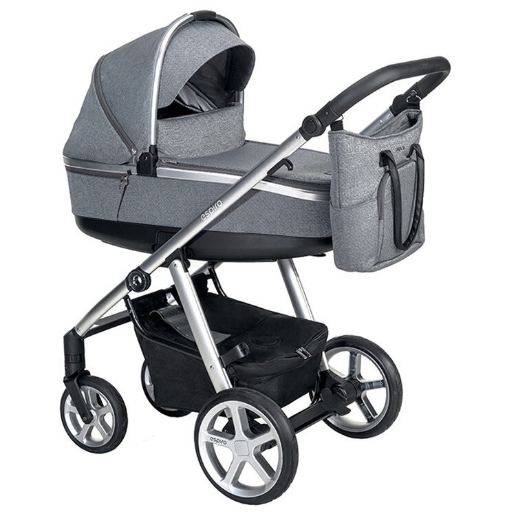 ESPIRO Kočárek kombinovaný Next UP melange 17 graphite street gelová kola (204944) ESPIRO