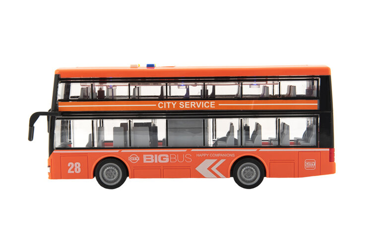 TEDDIES Autobus patrový 28cm na setrvačník Teddies