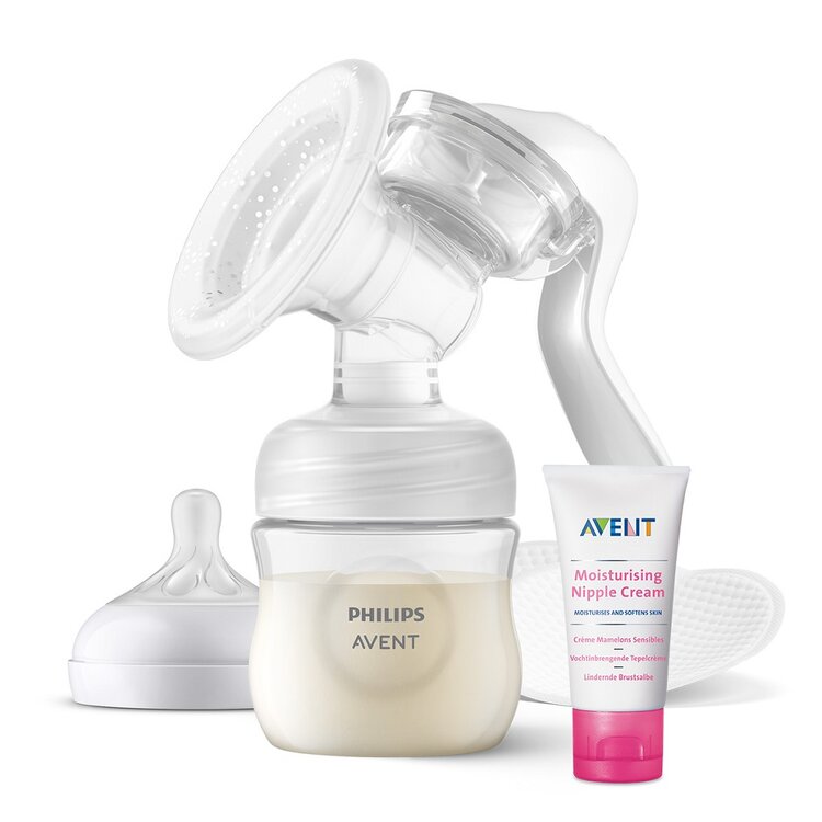 Philips AVENT Odsávačka mateřského mléka manuální + Krém na bradavky 30 ml Philips Avent