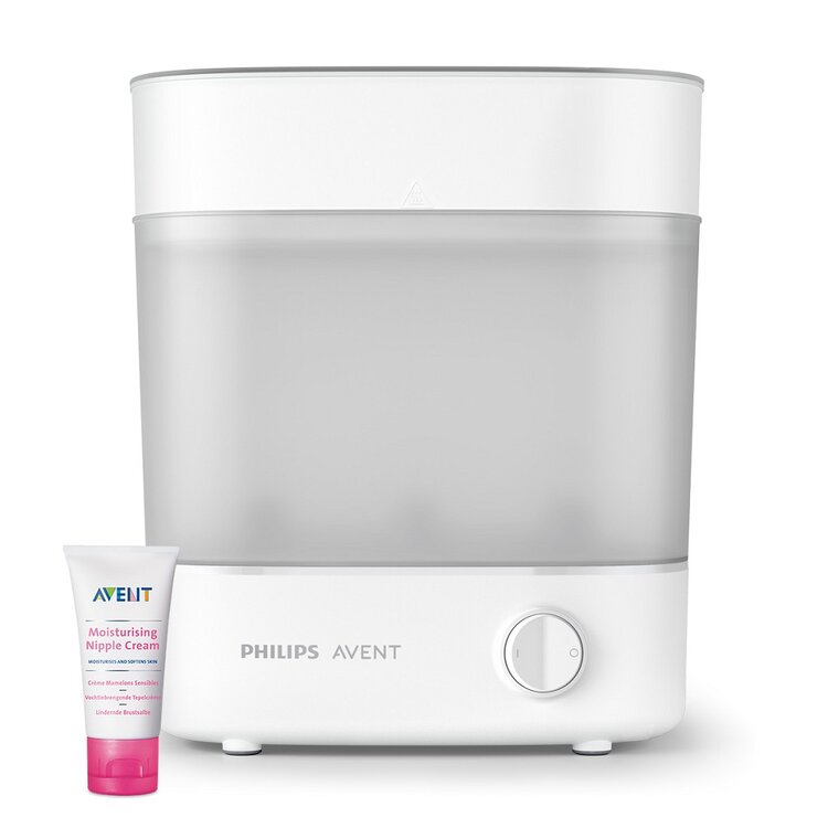 Philips AVENT Sterilizátor parní elektrický SCF291/00 + Krém na bradavky 30 ml Philips Avent